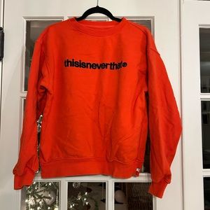 this is never that red crewneck size small